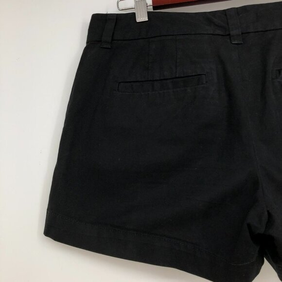 Ann Taylor Loft Black shorts zipper fly pockets size  6 - Picture 9 of 12